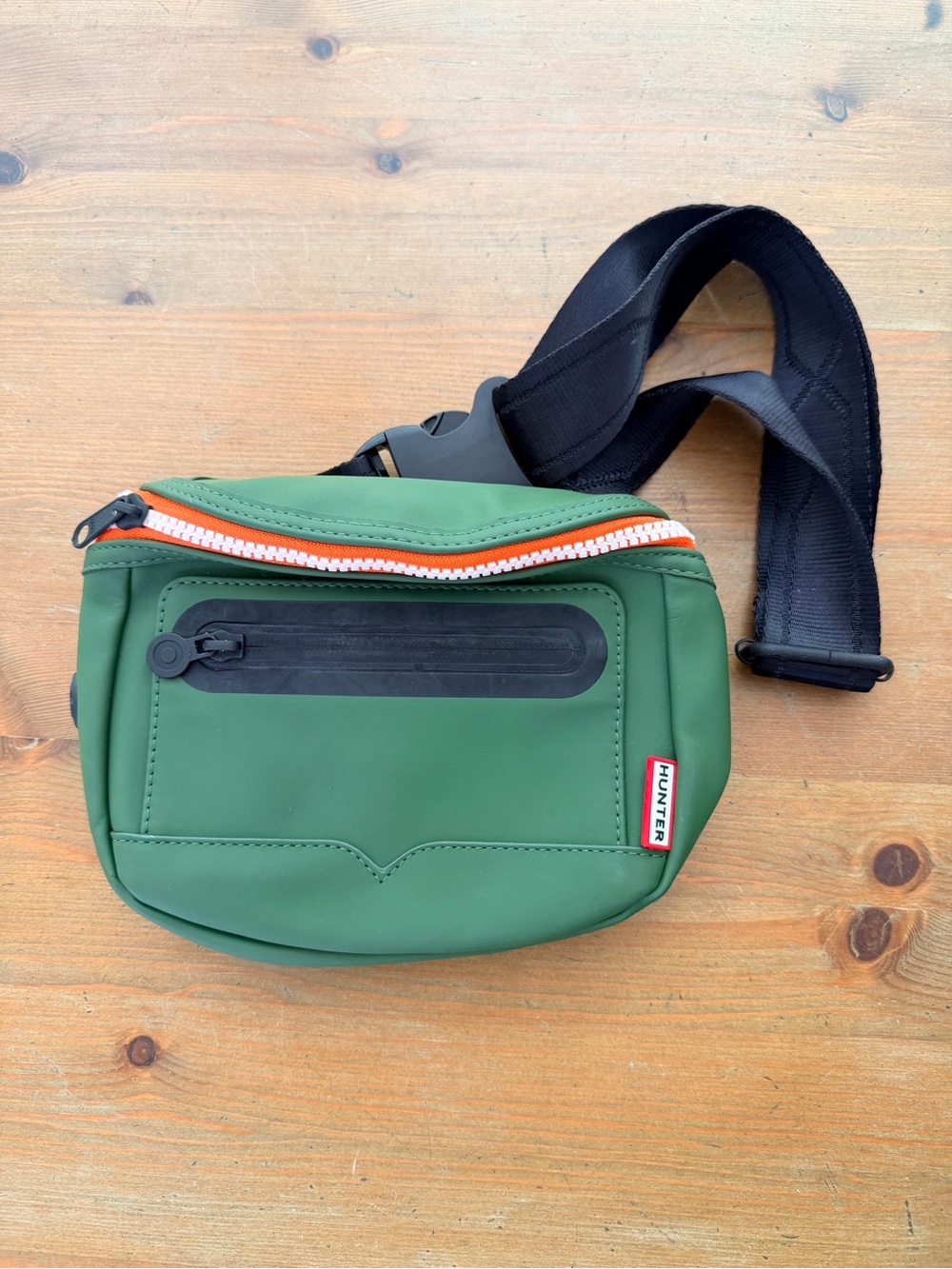 Hunter x Target Olive Green Rubberized Belt Bag Fanny Pack 20th Anniversary